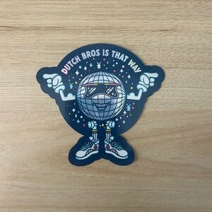 Dutch Bros Disco Ball Sticker
